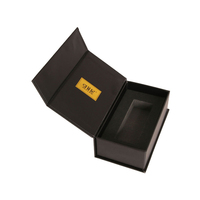 Vente flash - Boîte cadeau magnétique en carton rigide noir avec logo personnalisé, matériaux recyclés pour parfum, crème pour le visage, nettoyant visage