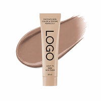 Crème hydratante blanchissante à étiquette privée OEM, fond de teint liquide changeant de couleur SPF15 30ml pour tous les tons de peau