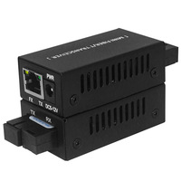 Convertisseur de média Gigabit pour surveillance TCP FTTH, mini transceiver fibre optique, convertisseur à fibre unique