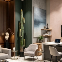 Grand cactus artificiel super réaliste de 225 cm, plante ornementale pour aménagement intérieur, faux cactus du désert en pot