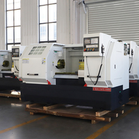 Torno CNC de Torreta Eléctrica 6150 con Control Numérico Computarizado, Sistema CNC GSK, Torno CNC de Bancada Plana CK6150X1000