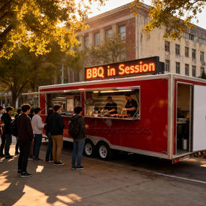 Remolque de Comida Móvil Grande Personalizado, Remolque para Pizza, BBQ, Hot Dogs, Ramen, Remolque Comercial de Comida con Baño - Product Image 3