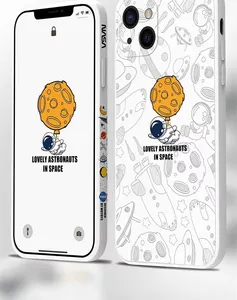 Tpu yumuşak yan baskı sevimli astronot telefon kapağı Samsung not 20 için Ultra kılıf telefon kılıfları