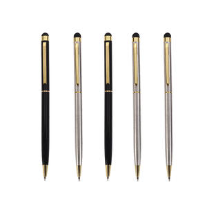 Pena bolpoin layar sentuh putar multifungsi kelas atas logam penuh <span class=keywords><strong>Promo</strong></span> olahraga iklan hadiah minyak cetakan Logo kustom - Product Image 5