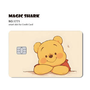 Pequeño Chip 3M reutilizable extraíble impermeable Anime lindo dibujos animados personalizado tarjeta bancaria pegatina calcomanía - Product Image 5