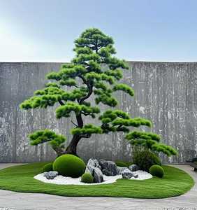 Árbol Artificial de Podocarpus con Tronco de Madera Natural, Estilo Bonsái, Pino Budista en Maceta Grande <span class=keywords><strong>para</strong></span> Decoración de Interiores, Villas y Vestíbulos - Product Image 4