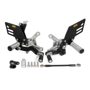Reposapiés Traseros Ajustables de Aluminio CNC FULL REV RACING para Motocicleta KAWASAKI <span class=keywords><strong>ZX6R</strong></span> ZX-6R ZX 6R NINJA ZX600 2009 a <span class=keywords><strong>2023</strong></span> - Product Image 6