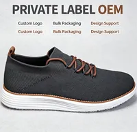 Chaussures de marche pour hommes en gros d'usine, style professionnel à enfiler, maille respirante, semelle intermédiaire en EVA, couleur et taille personnalisables, confortables, légères, en vrac