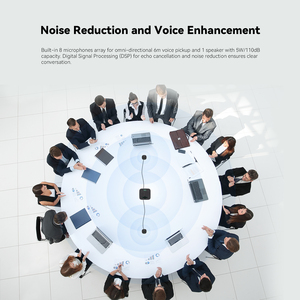 USB // loa không dây 10 ai mics 360 ° đón bằng giọng nói 360 ° loa hội nghị đón bằng giọng nói và micrô - Product Image 5