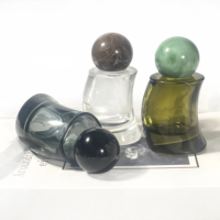 Flacon de parfum de luxe transparent et plat, atomiseur de parfum en verre, pot cosmétique, bouteille d'huile d'olive, flacon de parfum 50 ml, emballage pour épices