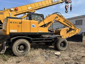 Excavatrice sur pneus Hyundai R150W d'occasion, Corée du Sud, Doosan Daewoo 150w 150, à vendre - Product Image 4