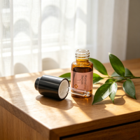 Botol Serum Kaca Mini Transparan 20ml 30ml Ukuran Perjalanan Botol Minyak Esens Kaca Kecil Botol Serum Kaca dengan Pipet