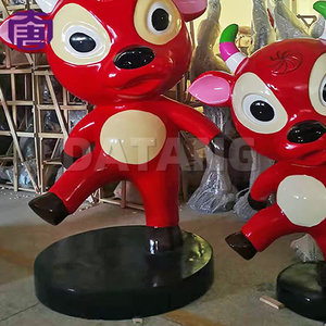 IP65 al aire libre zodiaco chino vaca 3D motivo Lámpara decorativa Halloween Festival Parque Jardín paisaje Navidad iluminación - Product Image 6