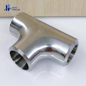 T per saldatura in acciaio inossidabile per uso alimentare 304 316l 1.5 "t saldato per lucidatura sanitaria gomito a t uguale di tipo lungo - Product Image 4