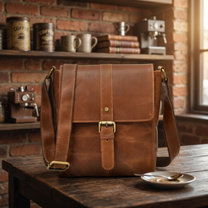 Elegant Genuine Leather Fashion <b>Clutch</b> Zipper Closure Cross-Body Strap Two Straps 2-2.9L Capacity Waterproof Travel Women's - Product Image 5