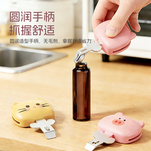 Cute Animal Shape Bottle Opener Stainless Steel Manual Multi Function Plastic Openers For Beer And Bottles - Product Image 1