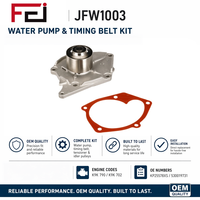 Kit de courroie de distribution compatible avec les pièces automobiles Nissan/Da-cia/Re-nault, accessoires moteur FEI, kit de courroie de distribution avec pompe à eau KP25578XS