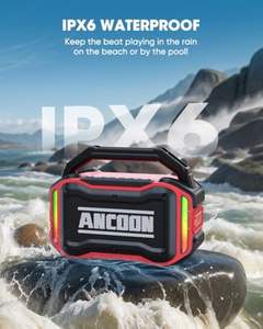 Haut-parleur <span class=keywords><strong>Bluetooth</strong></span> robuste ANCOON 160W, étanche IPX6, 20H, stéréo TWS, 10000mAh, avec lumières dynamiques - Product Image 3