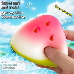 Watermelon <b>Squishy</b> Toy Soft Slow Rebound Fruit Stress Ball Food Play Squeeze Toy Stress Relief Toy - Product Image 3