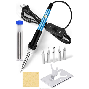 2024 Best Seller 60W <span class=keywords><strong>soldador</strong></span> eléctrico de temperatura ajustable 5 en 1 Juego de <span class=keywords><strong>soldador</strong></span> eléctrico Kit de soldadura - Product Image 1