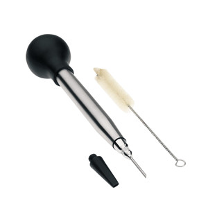 Pipette en acier inoxydable pour persil avec brosse de nettoyage et capuchon - Product Image 1