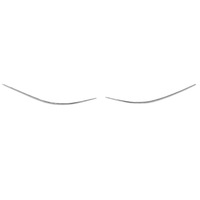 Bande de garniture de pare-chocs avant argentée de remplacement OLIVER pour Mercedes CLK-Class W209 (2006-2009) – Pièce auto 2098850921 2098851021