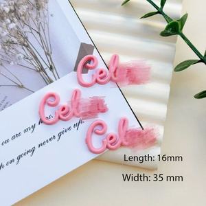 Breloques en acrylique Cœur et Étoile Rose Vif pour Bricolage, Décorations pour Ongles, Coques de Téléphone, <span class=keywords><strong>Crocs</strong></span>, Pinces à Cheveux, Accessoires Vestimentaires et Fournitures - Product Image 5