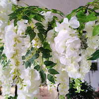 Centre de table pour mariage/lustre à fleurs/grande pièce suspendue florale de mariage/décor de plafond de mariage