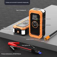 Démarreur de voiture haute capacité 8000 mAh 12 V, alimentation de secours, unité intégrée avec pompe à air, pompe à air 2-en-1 avec pince intelligente