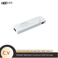 Alimentation à découpage pour armoire LED CE - Tension constante 12V 24W/36W/48W/60W/100W, entrée AC170-265V, contrôle intelligent par capteur, intensité variable
