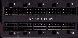 Catu Daya ATX Modular Penuh ATX3.0 PCIe 5.0 6+<span class=keywords><strong>2</strong></span> PCIe dan 4+4 CPU ke GENOA2D24G-2L+ Kabel Catu Daya 12VCON Micro-Hi 8pin - Product Image 4