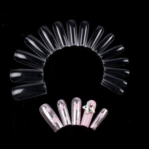 TSZS 240 pièces/sac Non C courbe clair droit ongles artificiels conseils pointe française Long carré faux ongles <span class=keywords><strong>Capsule</strong></span> accessoires - Product Image 4