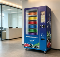 Distributeur automatique de nourriture en acier 24h/24 sans personnel, avec paiement par jeton, pièce, carte de crédit, code QR, refroidissement par compresseur, capacité 300-600