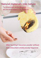 Éponge de nettoyage de cuisine 100% naturelle, éponge à vaisselle, tampon à récurer réutilisable, éponge magique en polyuréthane, élimination des odeurs
