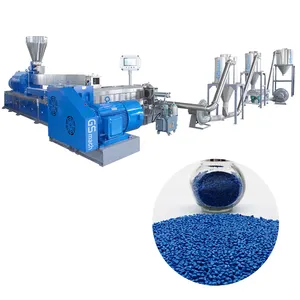 Plastic Granules Making Machine PVC Cable Granules Hot Cutting Pelletizing Machine Line