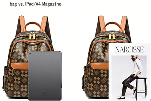 Bolsa de Designer Luxuosa Personalizável de Alta Qualidade em Estoque, Material PU, Mochila com Padrão Geométrico para Uso Diário - Product Image 6