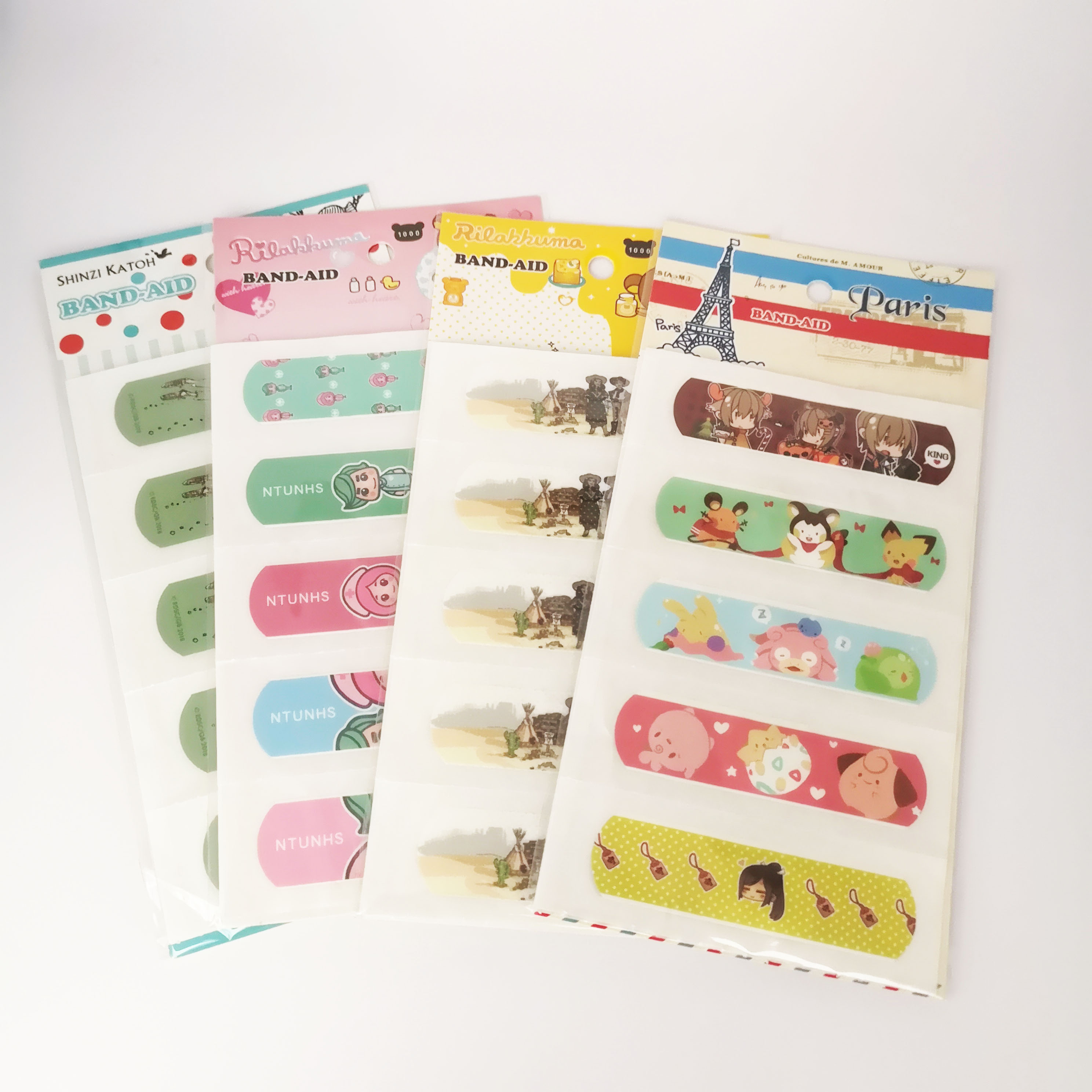 Пользовательский мультяшный узор клейкая лента вспомогательные средства с бумажной картой