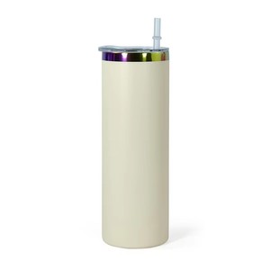 powder coated Double Walled rainbow Plated 20oz Thermos Vacuum Insulated Electroplated Tumbler Cup mug