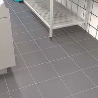 Carreaux de sol en céramique gris modernes 300x300mm Finition mate Antibactériens Antidérapants pour hôtels cuisines balcons murs intérieurs