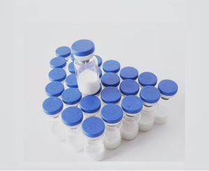 Frascos de vidrio con tapa abatible de plástico azul para polvo liofilizado |   Viales estériles a granel para cosméticos de belleza con tapa a presión - Product Image 4