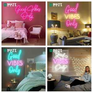 Matt Dropshipping <strong>Neon</strong> Wedding Supplies Decorations Personalized Custom Last Name <strong>Neon</strong> <strong>Sign</strong> <strong>Good</strong> <strong>Vibes</strong> <strong>Only</strong> <strong>Neon</strong> Light - Product Image 5