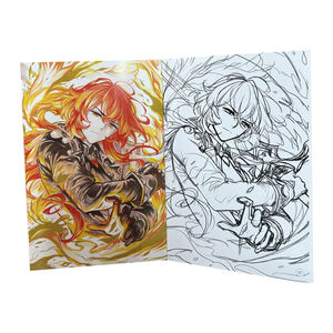 Services d'impression de livres de coloriage en papier personnalisables avec estampage argenté, formats A3/A4, formes et décorations personnalisables, en vente - Product Image 5