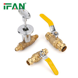 IFAN haute qualité filetage connecter presse <span class=keywords><strong>raccord</strong></span> vanne de cuisinière à gaz flexibilité utilisation 1/2 "-1" pouce PEX presse vanne à gaz - Product Image 3