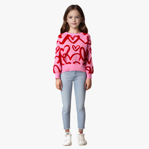 Offre Spéciale rouge élégant hiver confortable filles sweats à capuche pour 3 à <span class=keywords><strong>12</strong></span> <span class=keywords><strong>ans</strong></span> - Product Image 4