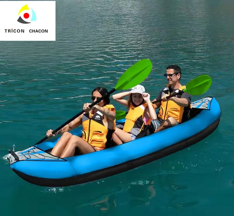 Inflatable Pedal Kayak Durable Nylon Hull PVC Carry Bag Air Mat Silk Screen Printing Electric Kayak Motor 12v Kayak 2 Person