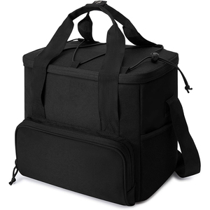 Free Sample Durable Motorcycle Foldable <b>Thermal</b> Insulated HDPE 24L Cooler Food <b>Delivery</b> <b>Bag</b> for Pizza - Product Image 2
