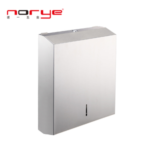 Distributeur de papier toilette mural de style moderne en acier inoxydable de type Z, en acier inoxydable 304 pour salle de bain - Product Image 1