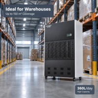 Ansmen Dehumidifier Industri Logam Tugas Berat 480L/Hari 10000W 380V 3-Fasa dengan Layar Digital dan Timer untuk Gudang