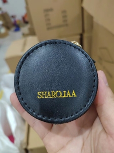 Custom Logo PU <b>Leather</b> Velvet Jewelry Box Organizer Portable Travel Case for Necklaces Earrings Rings with Zipper - Product Image 5