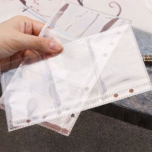 Fundas transparentes para tarjetas de juegos deportivos, páginas para álbumes de fotos, fundas para tarjetas coleccionables de PP con 6 anillas, carpeta con 1 bolsillo - Product Image 3